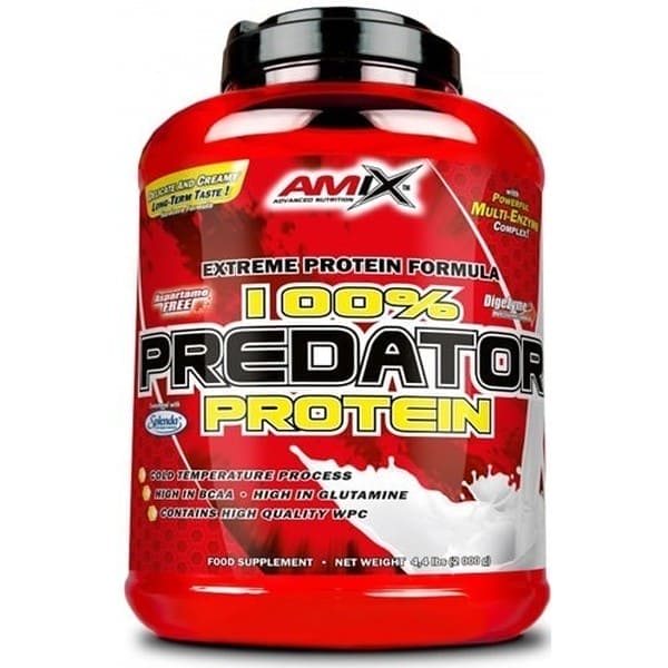 Amix Predator Protein 2kg, proteína de suero concentrada para el crecimiento muscular y la recuperación post-entreno.