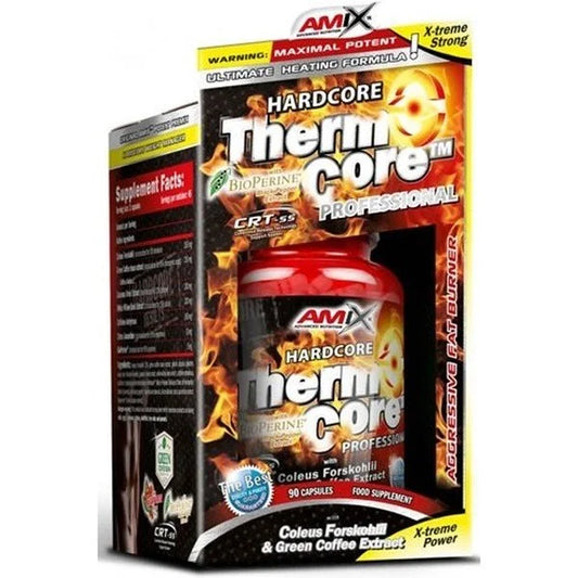 Hardcore ThermoCore Professional de Amix™ es un potente quemador de grasa natural que aumenta energía, concentración y rendimiento físico