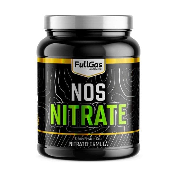 FullGas Nos Nitrate Formula 370g, preentrenamiento con nitratos para mejorar la oxigenación y el rendimiento muscular.